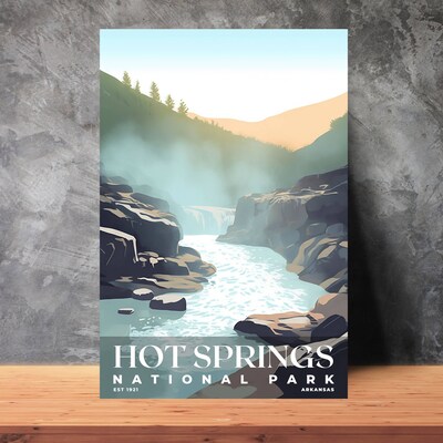 Hot Springs National Park Poster, Travel Art, Office Poster, Home Decor | S3 - image3